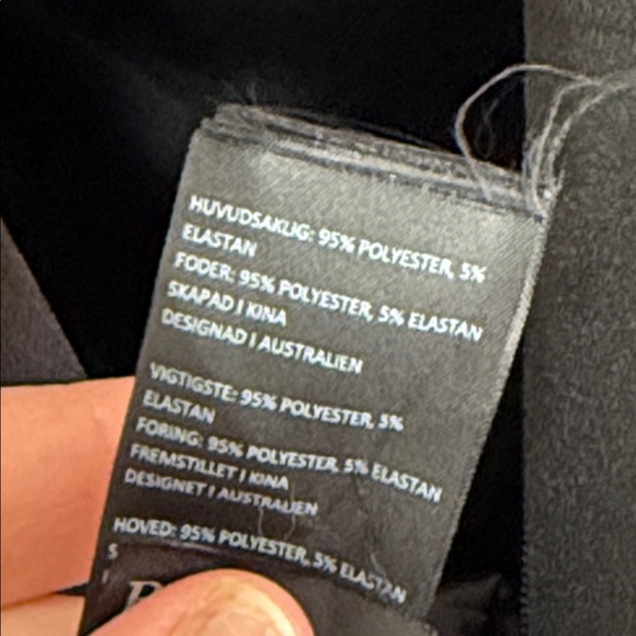 Bardot Kristen Flounce Mini Black Dress Size 14 - Picture 7 of 7